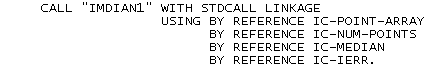 COBOL Call Statement