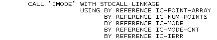 COBOL Call Statement