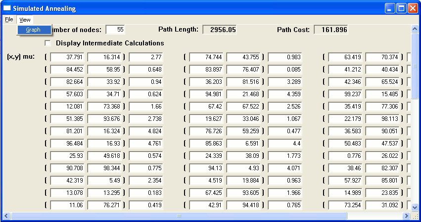 simple simulated annealing application