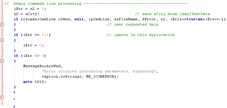 Simulated Annealing Windows program calling CmdLine function