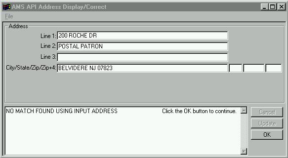 Address Inquiry function